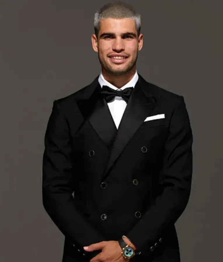 Carlos Alcaraz 2025 Laver Cup Opening Night Gala Black Blazer USA Jackets