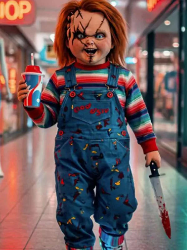 Chucky Costume Jumpsuit Doodle Jackets