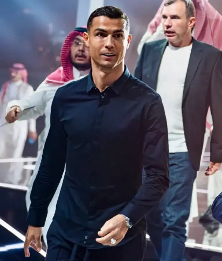 Cristiano Ronaldo Esports World Cup 2025 Black Shirt Doodle Jackets