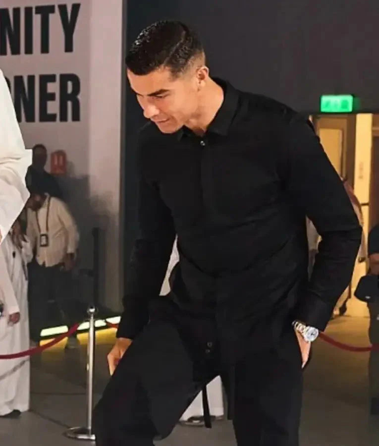 Cristiano Ronaldo Esports World Cup 2025 Black Shirt Doodle Jackets