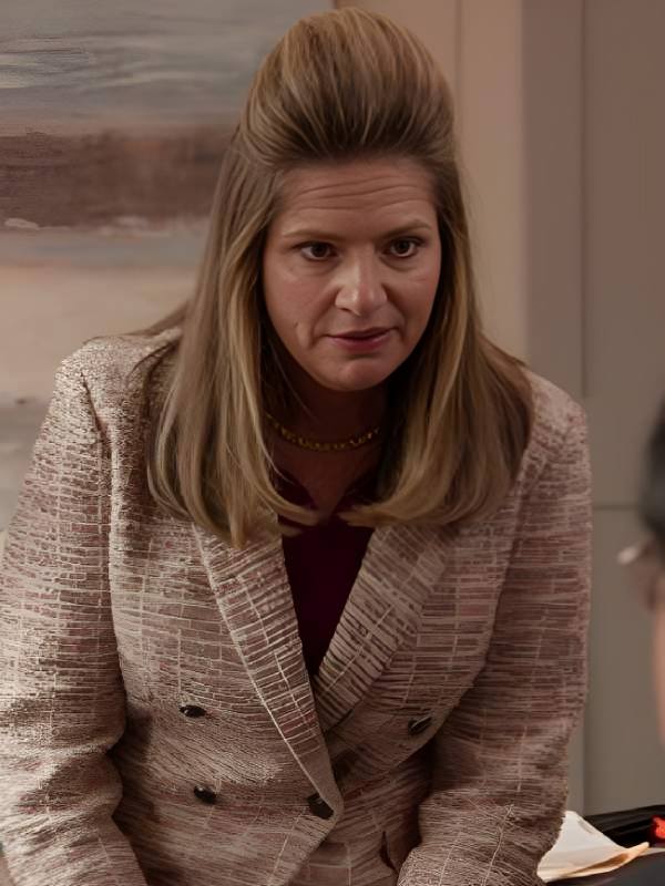Fisk S03 Julia Zemiro Pink & Grey Boucle Blazer Doodle Jackets