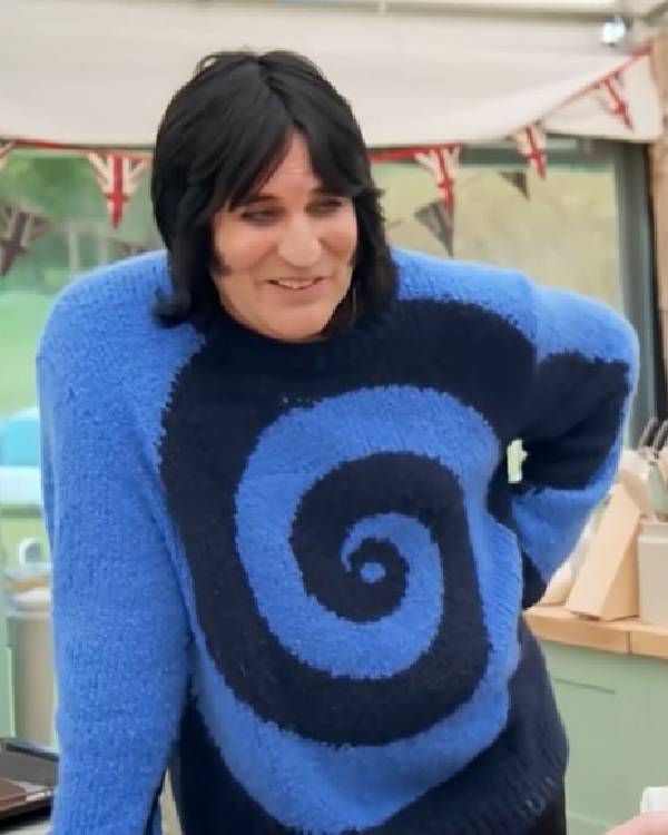 Great British Bake Off Noel Fielding Twister Knit Sweater USA Jackets
