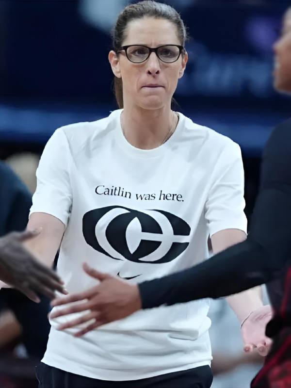 Indiana Fever Stephanie White Caitlin Was Here T-Shirt USA Jackets