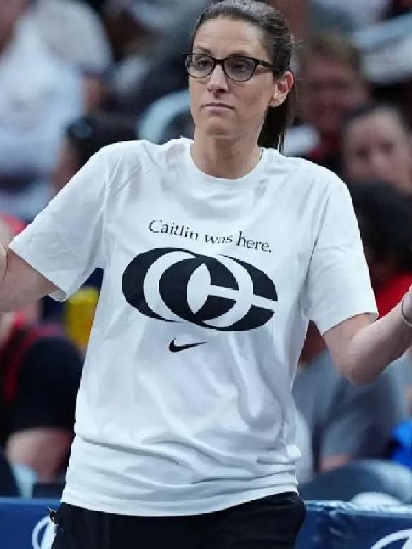 Indiana Fever Stephanie White Caitlin Was Here T-Shirt USA Jackets