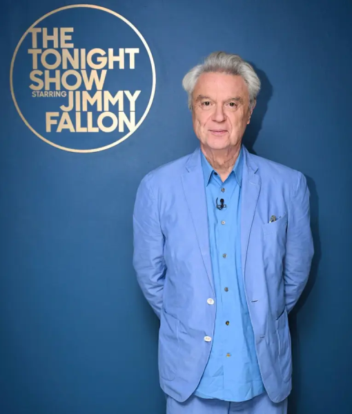 David Byrne The Tonight Show Starring Jimmy Fallon S12 Blue Blazer USA Jackets