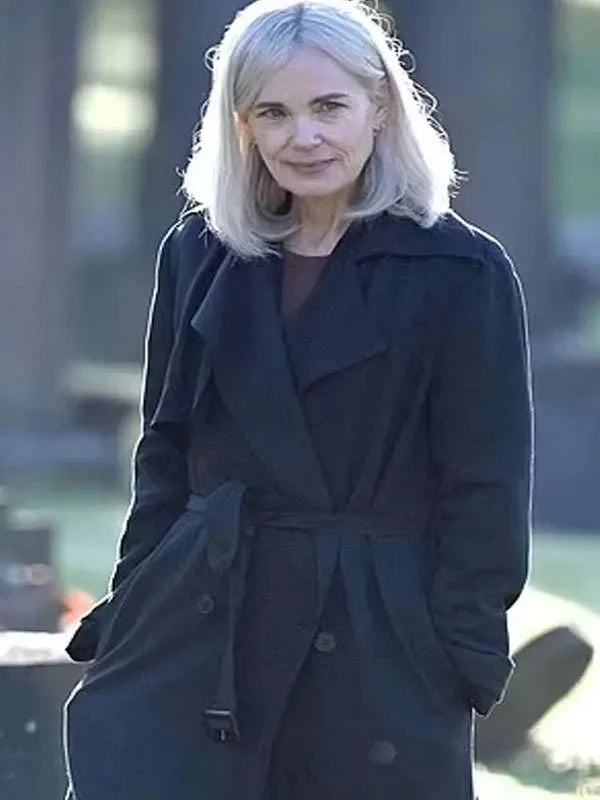 Elizabeth McGovern Talamasca The Secret Order Black Coat Doodle Jackets