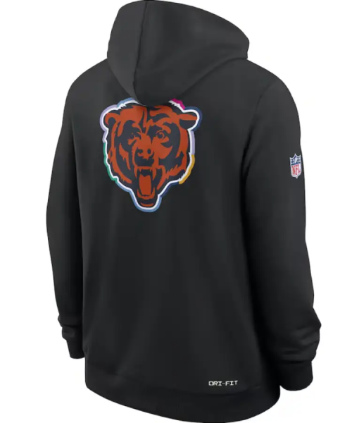 Chicago Bears 2025 Crucial Catch Sideline Hoodie USA Jackets