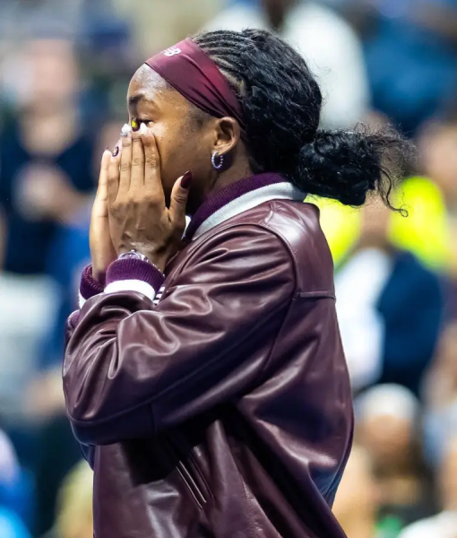Coco Gauff 2025 US Open Leather Jacket USA Jackets